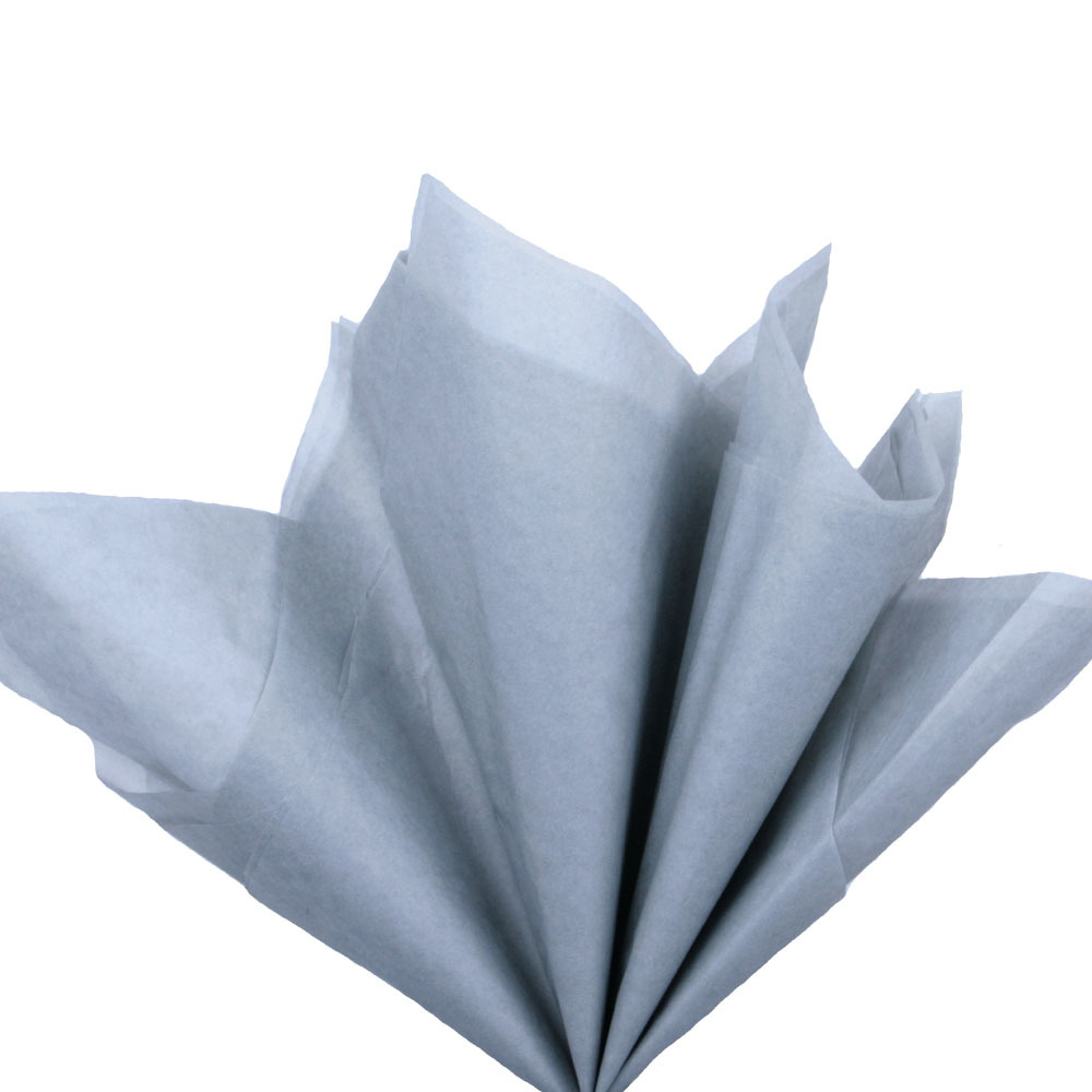 Упаковочная бумага, Тишью (76*50см), Светло-серая, 10 листов.