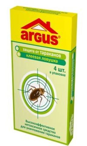 Argus клеевая ловушка для тараканов 4шт