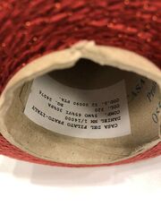 Шерсть  (4%) с вискозой (58%), люрексом (6%) и па (32%) Casa del Filato DANIEL LUX 1230 терракотовый с люрексом в цвет