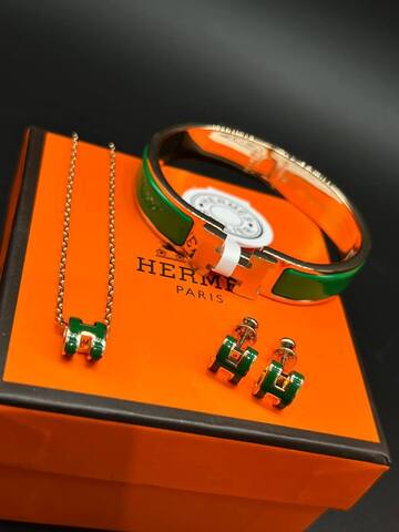 Серьги, подвеска, браслет Hermes Vgold