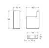 Cezares SLIDER-HK-01 SLIDER-HK-01 Крючок, исполнение хром