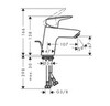 Hansgrohe Logis 71170670 Смеситель для раковины (чёрный матовый)