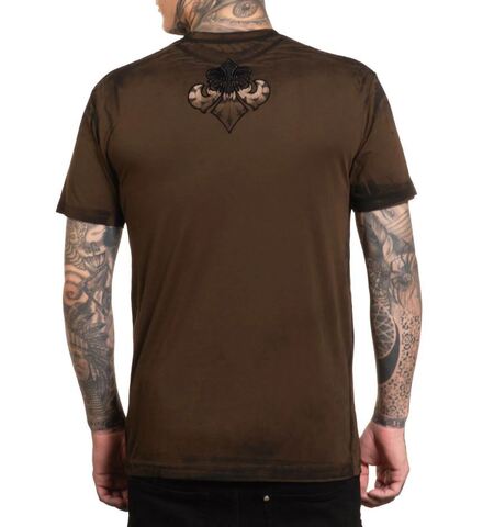Affliction | Футболка мужская Screaming Earth Tee A27216 сзади