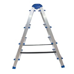 63-0-024 Стремянка алюминиевая двухсторонняя, 4 ступени (РемоКолор)
