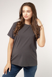Футболка для беременных 18116 темно-серый