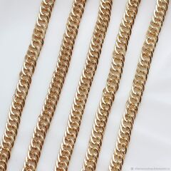 Цепочка 7 мм, позолота, 12 см, А045-13