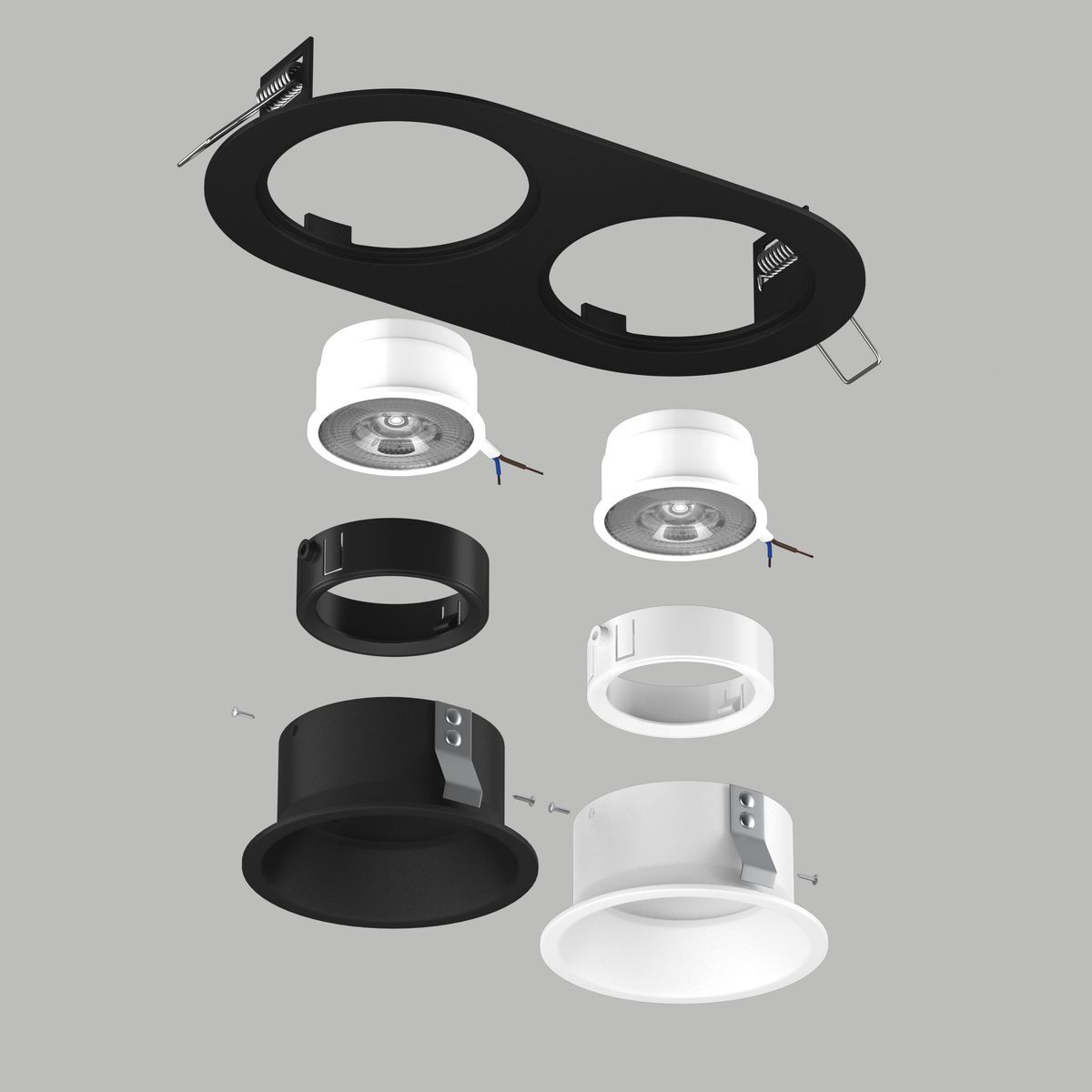 Комплект со светильником Lightstar Domino Round (214657+214606+214607+214006+214007) D6570607WBMOD