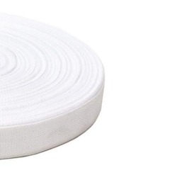 Тесьма окантовочная 450D, ш. 2,2 см, п/э 100%, 2,5 гр/м, белый