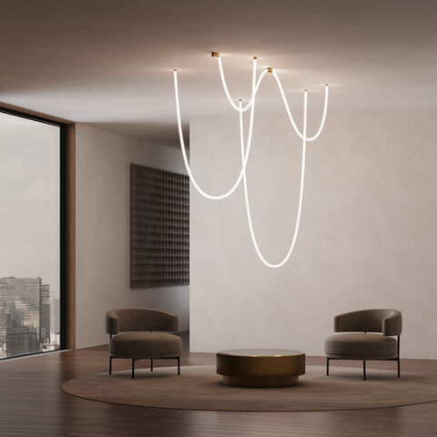 Накладные крепления для круглого гибкого неона Elektrostandard Full light FL 28100 латунь