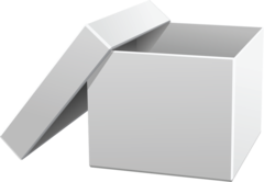 Коробка для шаров (гофроящик), Белая, 70*70*70 см