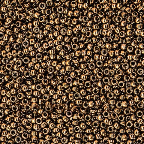 Японский бисер TOHO Round 15/0 (№223), металлизированный, непрозрачный глянцевый