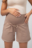 Шорты для беременных 16335 светлый мокко