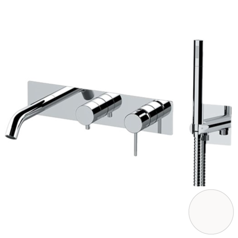 Remer X53D2WBBO Смеситель для ванны Remer X Style X53D2WBBO, белый матовый