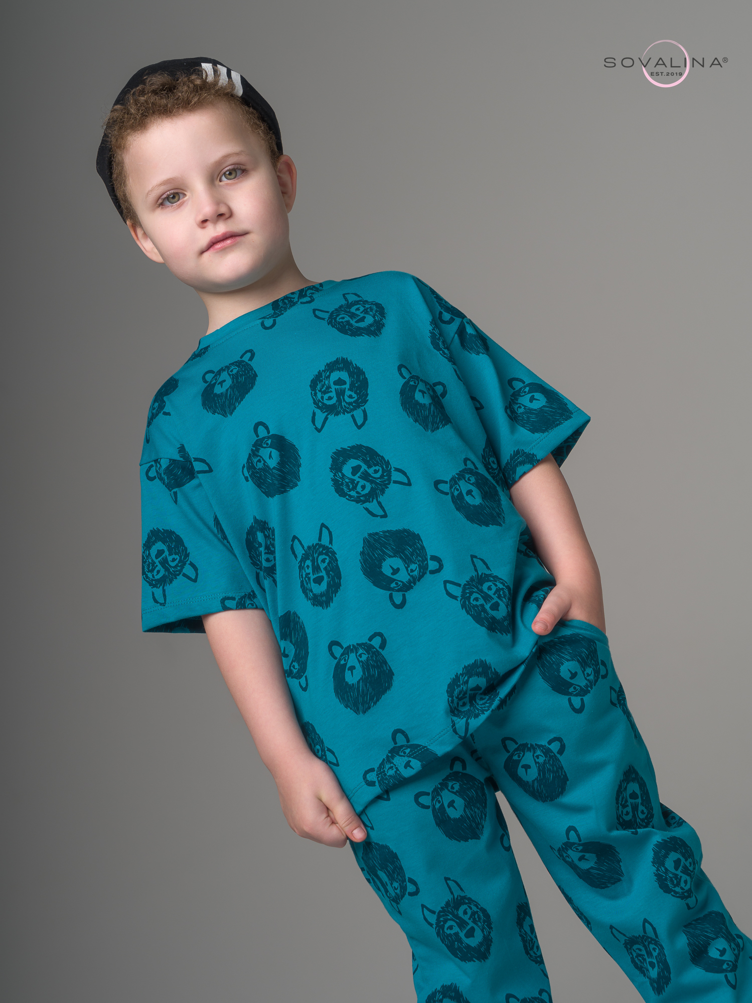 Костюм Daily men волки зеленый