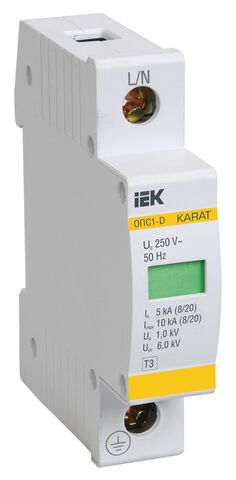 KARAT ОПС1-D УЗИП 1P In=5кА Un=230В Im=10кА IEK