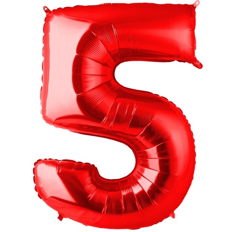 Г 40''/102 см, Цифра, Красный 