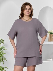 Блузка Вуаль-4 Виотекс СЕРЫЙ