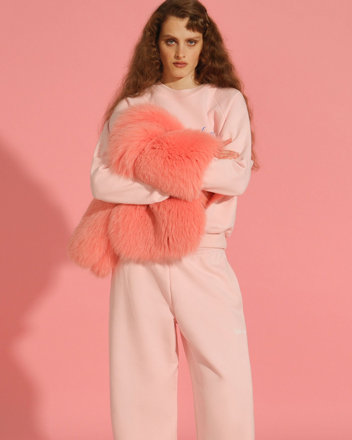 Шарф из меха лисы