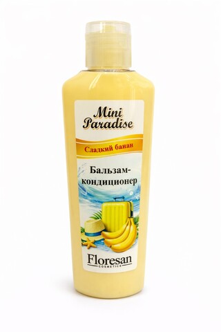 Floresan MINI PARADISE Бальзам-кондиционер для волос СЛАДКИЙ БАНАН 80мл (Ф-852)