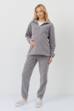 Костюм для беременных и кормящих 18405 светло-серый