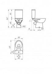 Компакт CERSANIT PARVA Clean On 011 3/6 DPL EO