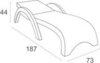 Шезлонг пластиковый Siesta Contract GS 1009 (Fiji), бежевый