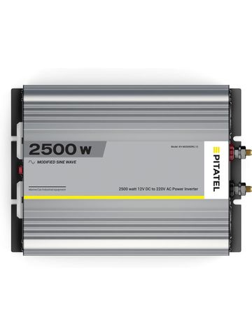 Инвертор Pitatel KV-M2500DRU.12 (12V\220V, модифицированный синус, 2500W)