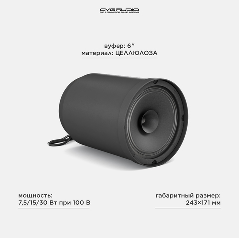 CVGAUDIO SPC6TBL Подвесной широкополосный громкоговоритель для систем Public Address