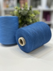 Хлопок 70% с шелком 30% Loro Piana COTONE SILK 3500 пороховая синь