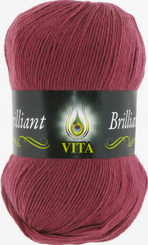 Пряжа Vita Brilliant розовый виноград 5114