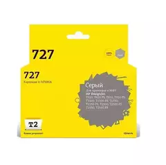 Картридж T2 IC-HF9J80A № 727 для HP Designjet T920/T930/T1500/T1530/T2500/T2530, серый, с чипом