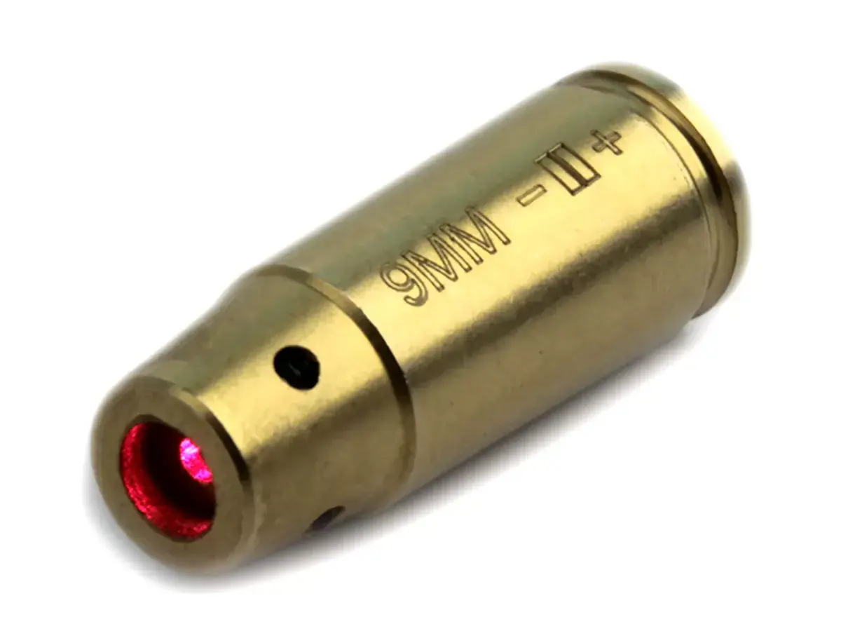 Лазерный патрон ShotTime ColdShot 9mm Luger, латунь, лазер красный 655нм