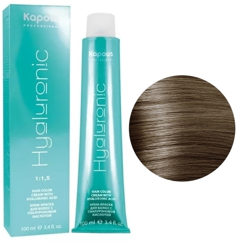 Hyaluronic Acid HY 5.1 Светлый коричневый  пепельный Крем-краска для волос 100мл (Kapous)