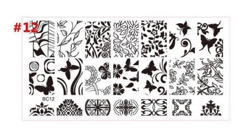 Трафарет для стемпинга №12