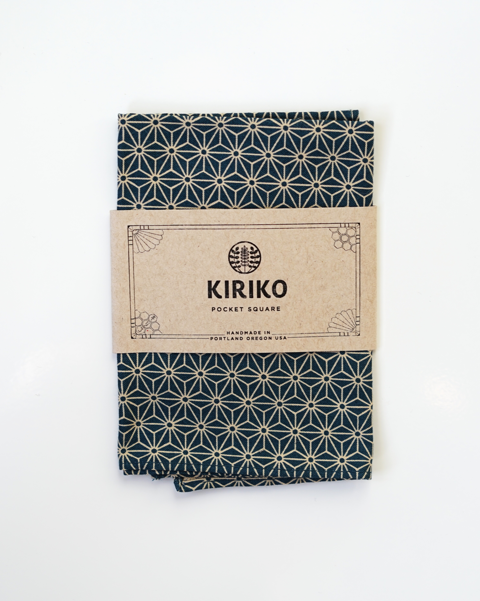 Kiriko Pocket Square Asanoha