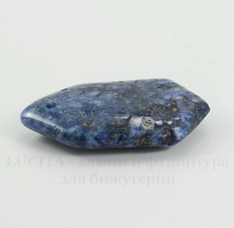 Подвеска Ляпис Лазурит (прессов., тониров) (цвет - темно-синий) 34,6х21,7х6,9 мм №7