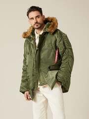 Парка Alpha Industries N-3B Regular Fit Sage Green (Зеленая)