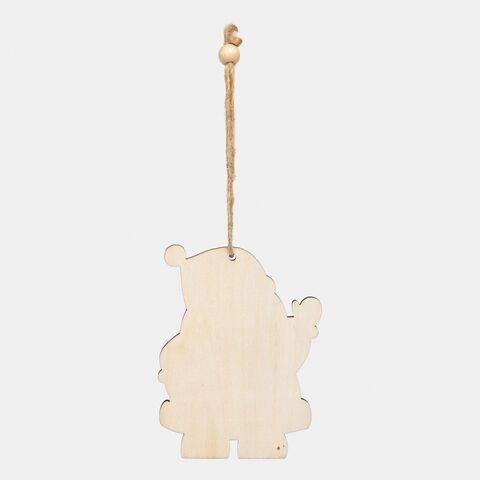 Подвеска на елку или подарок WOODEN CLAUS