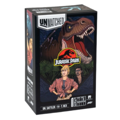 Настольная игра Unmatched. Jurassic Park. Dr. Sattler vs T. Rex (правила на русском языке)