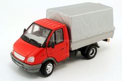 GAZ-3302 Gazelle red-gray Autobahn Cararama 1:50