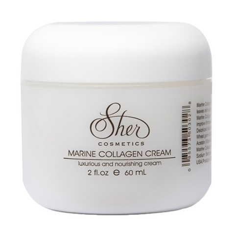 Sher Cosmetics: Крем с морским коллагеном для лица (Marine Collagen Cream), 60мл