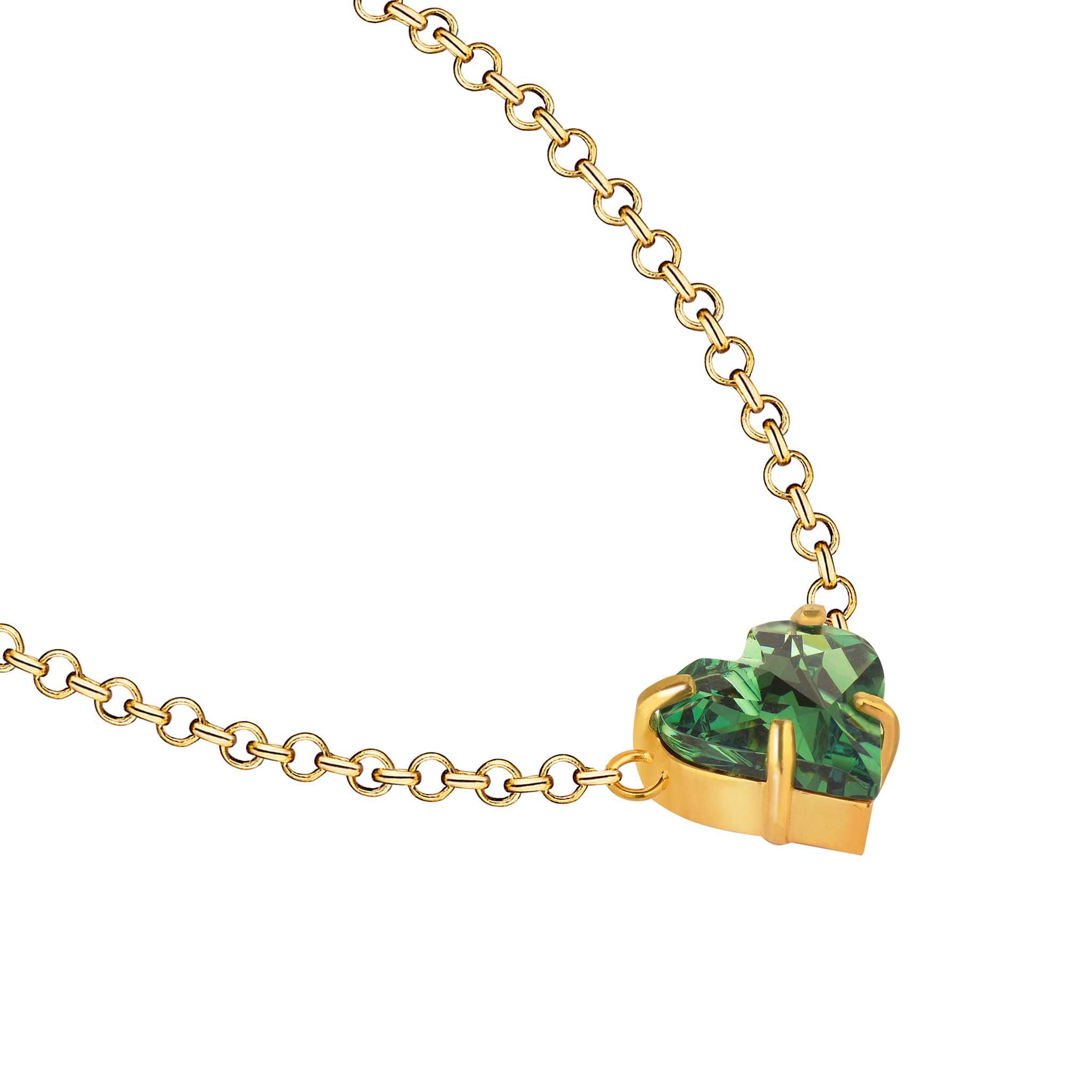 Колье Sweetheart Necklace - Green