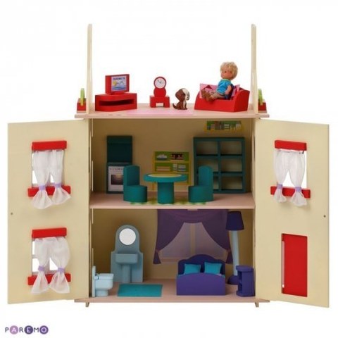 Кукольный домик Paremo София с 15 предметами мебели PD115-02