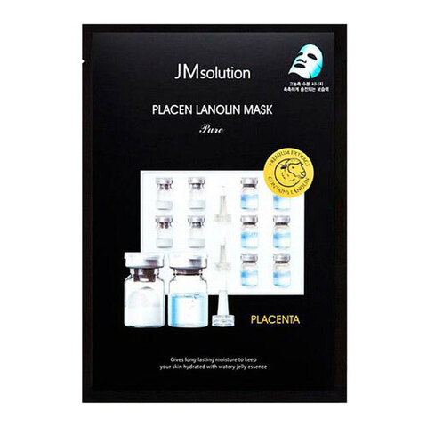 JMsolution Placen Lanolin Mask Pure - Маска тканевая плацентарная с ланолином