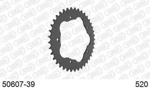 50607-39 звезда задняя (ведомая) стальная , 520, AFAM