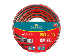 RACO PREMIUM, 1/2?, 50 м, 40 атм, пятислойный, усиленный двумя слоями армирования, поливочный шланг (40300-1/2-50)