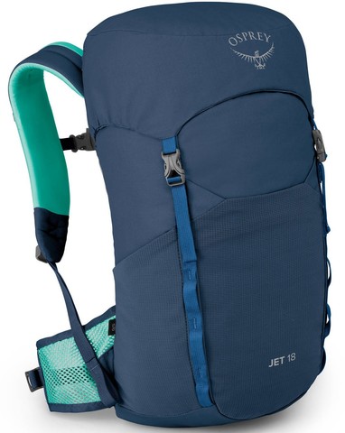 Картинка рюкзак туристический Osprey Jet 18 Wave Blue - 1