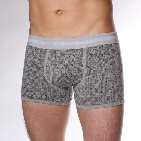Мужские трусы боксеры серые Calvin Klein 365 print GREY SPHERE