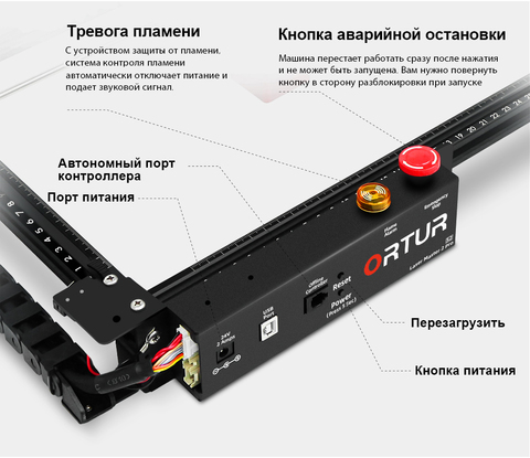 Лазерный гравер Ortur Laser Master2 Pro S2-LU2-10A с лазером 10 Вт