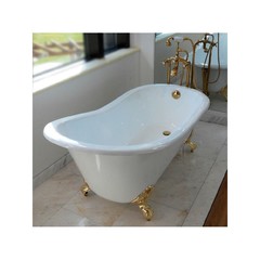 Ванна чугунная классическая Magliezza Gracia 170x76 в компелкте с ножками золото
